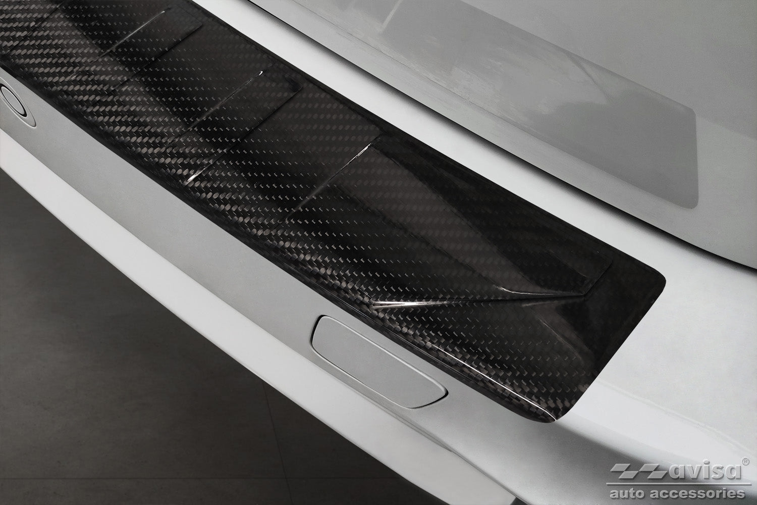 protector de parachoques trasero BMW X5 F15 fibra de carbono
