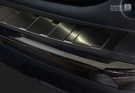 protector de parachoques trasero PEUGEOT 3008 crossover negro