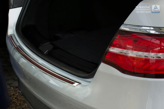 protector de parachoques trasero MERCEDES GLE Coupe C292 espejo acero, rojo&negro fibra de carbono