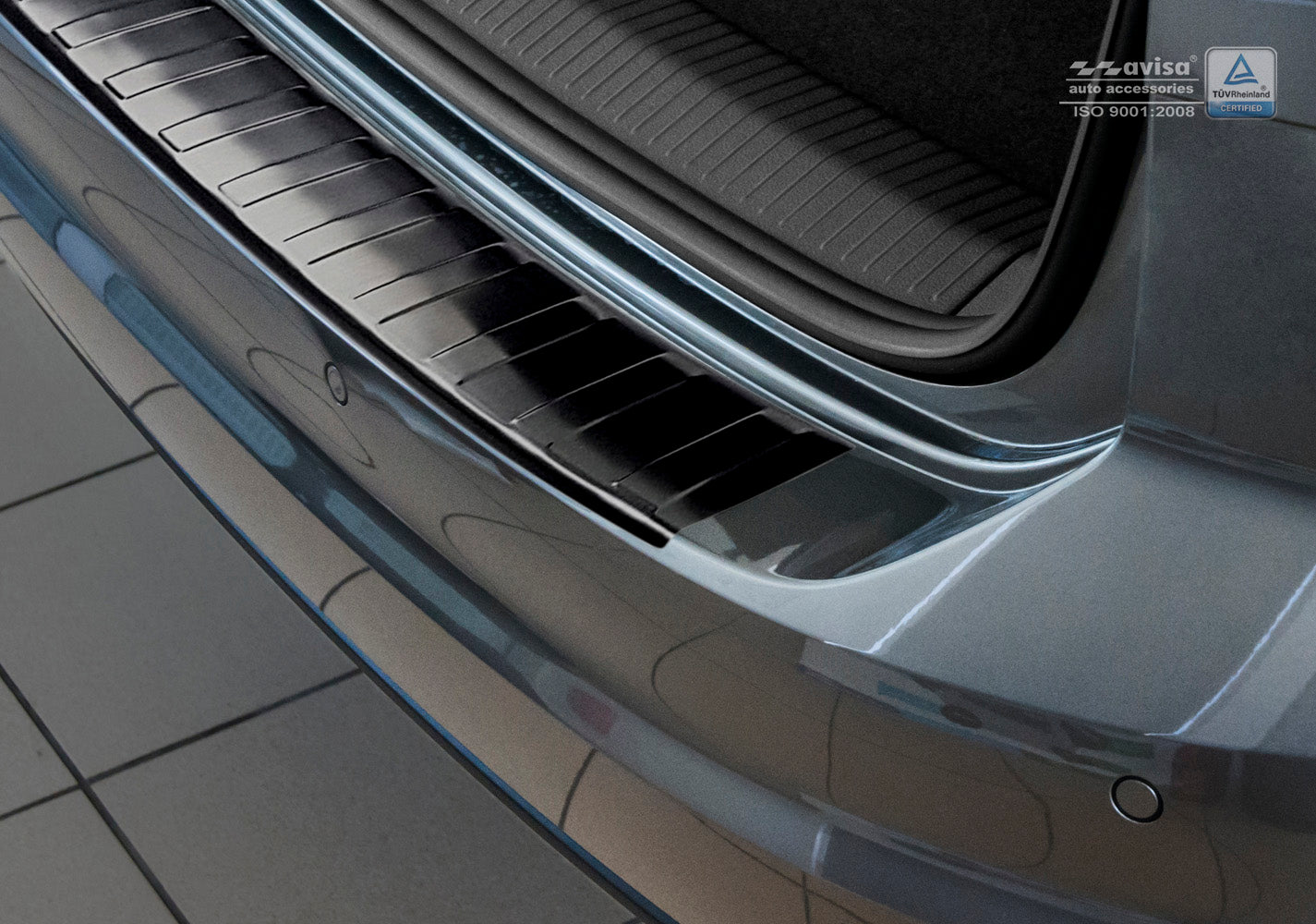 protector de parachoques trasero VW GOLF SPORTSAN negro