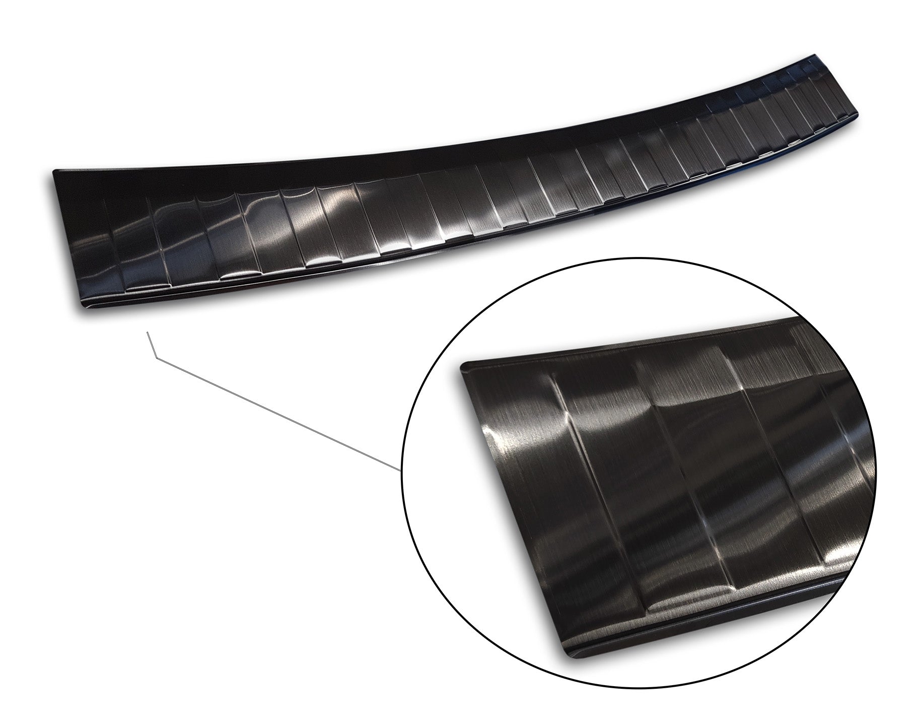 protector de parachoques trasero VOLVO V60 combi negro 2018+