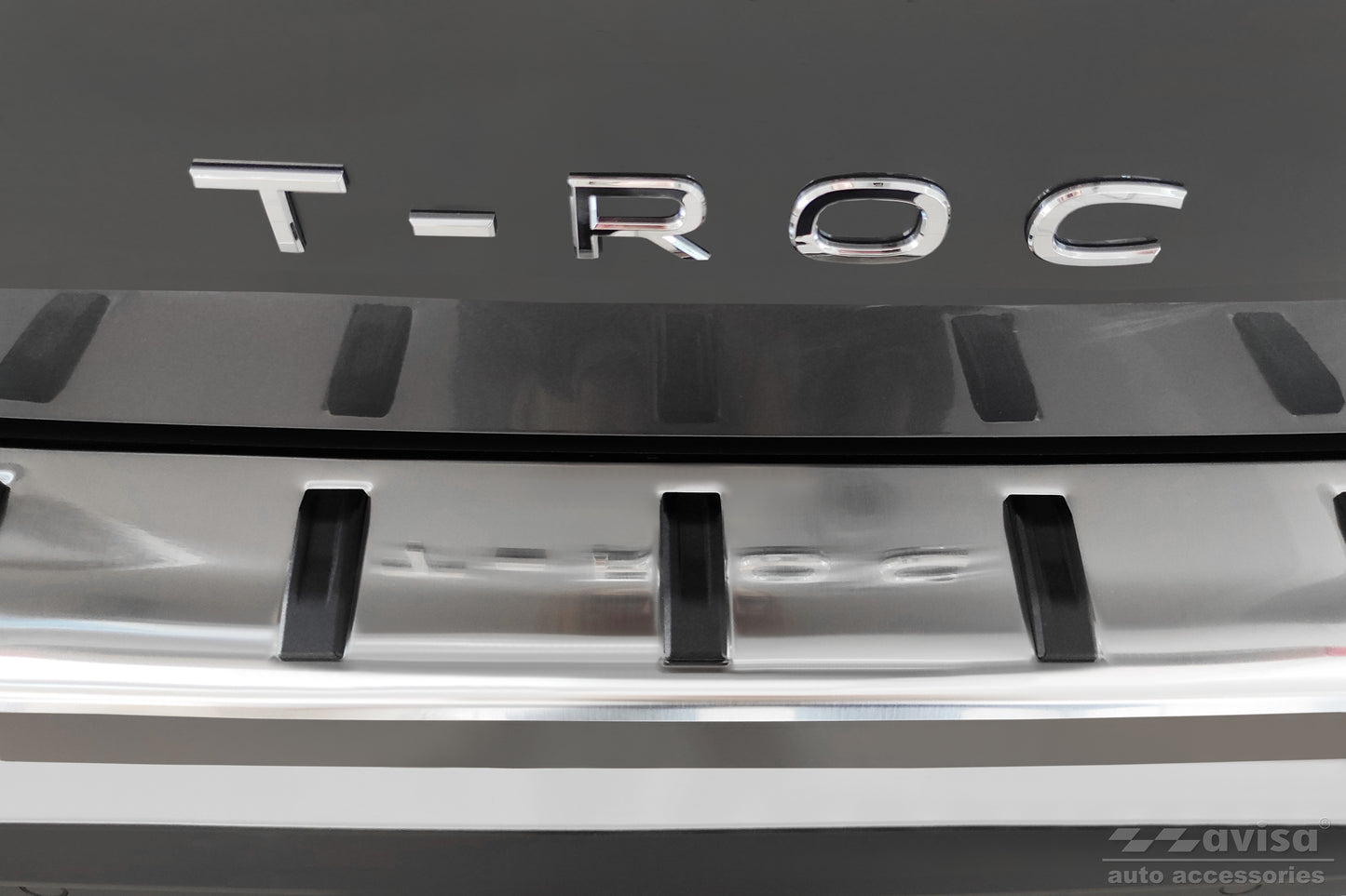 protector de parachoques trasero VW T-ROC cabrio plata