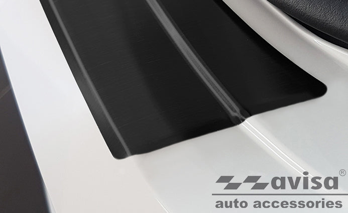 protector de parachoques trasero SEAT LEON hatchback negro