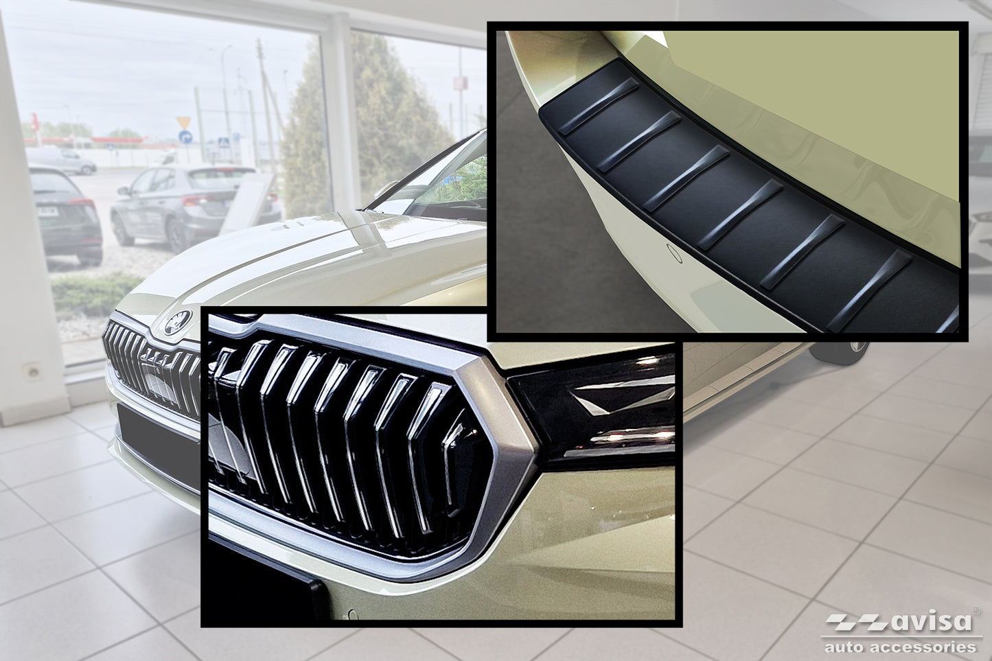 protector de parachoques trasero SKODA SUPERB COMBI