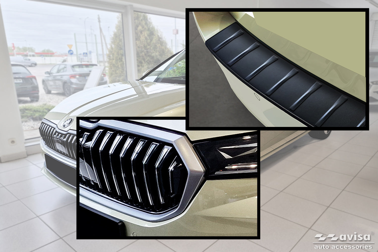 protector de parachoques trasero SKODA SUPERB COMBI