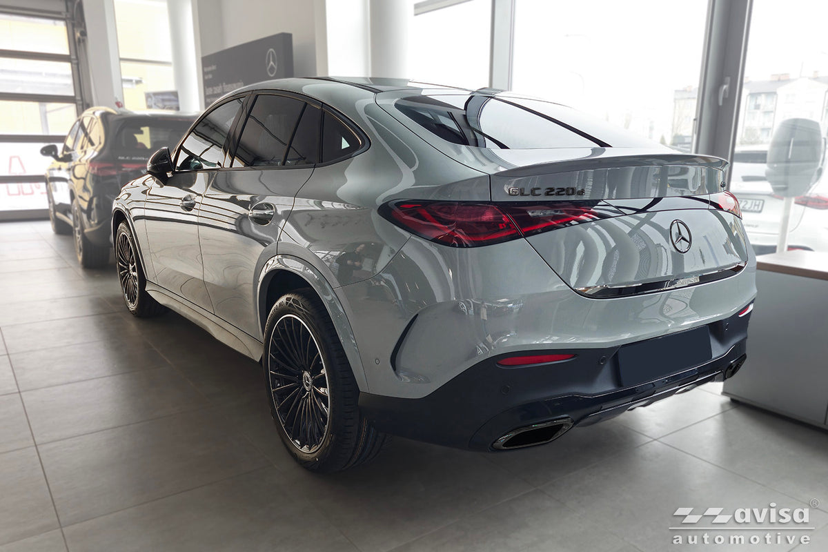 cubierta decorativa del portón trasero del MERCEDES GLC (C254) COUPE negro espejo