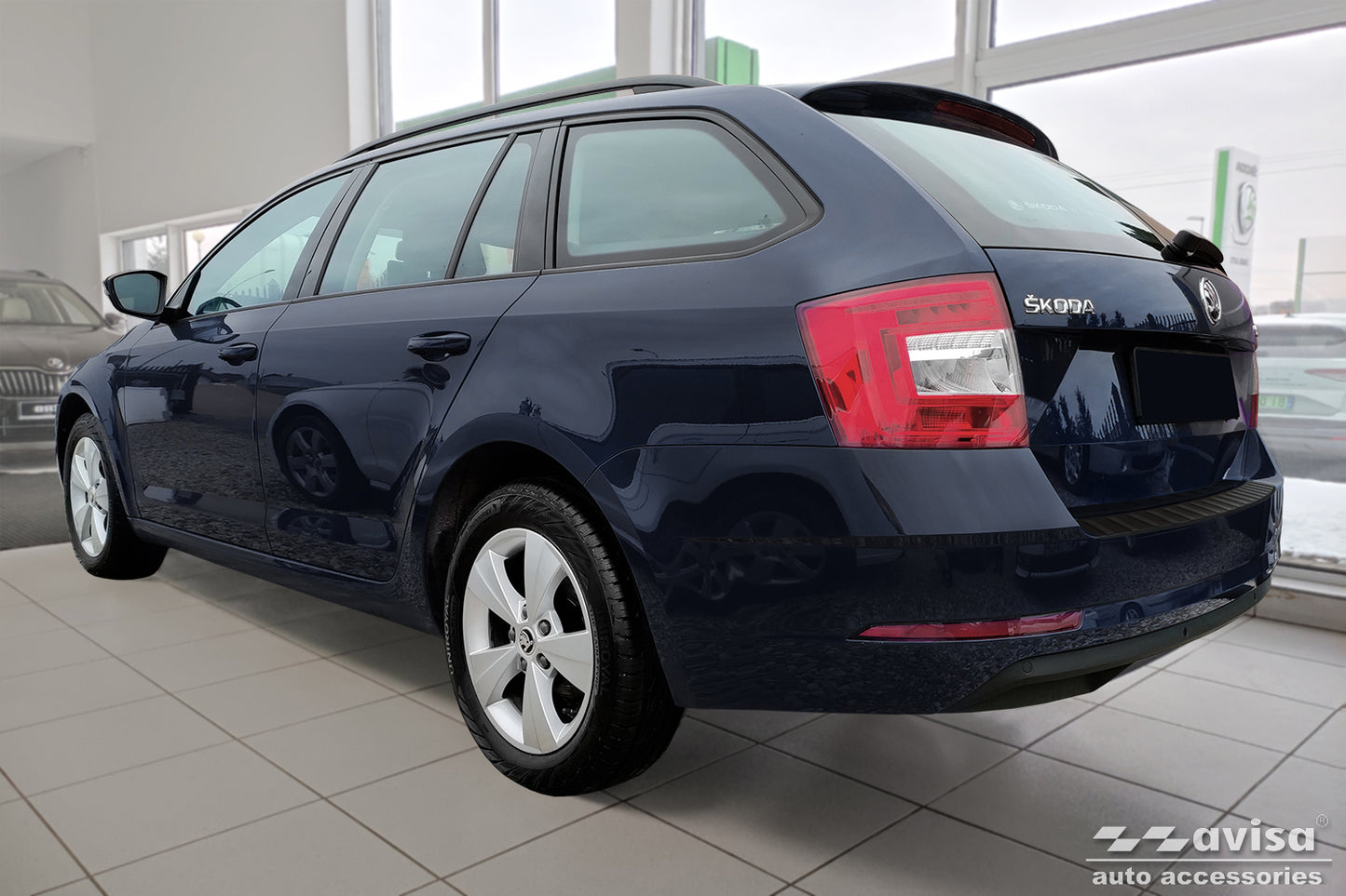 protector de parachoques trasero SKODA OCTAVIA combi 2016-19