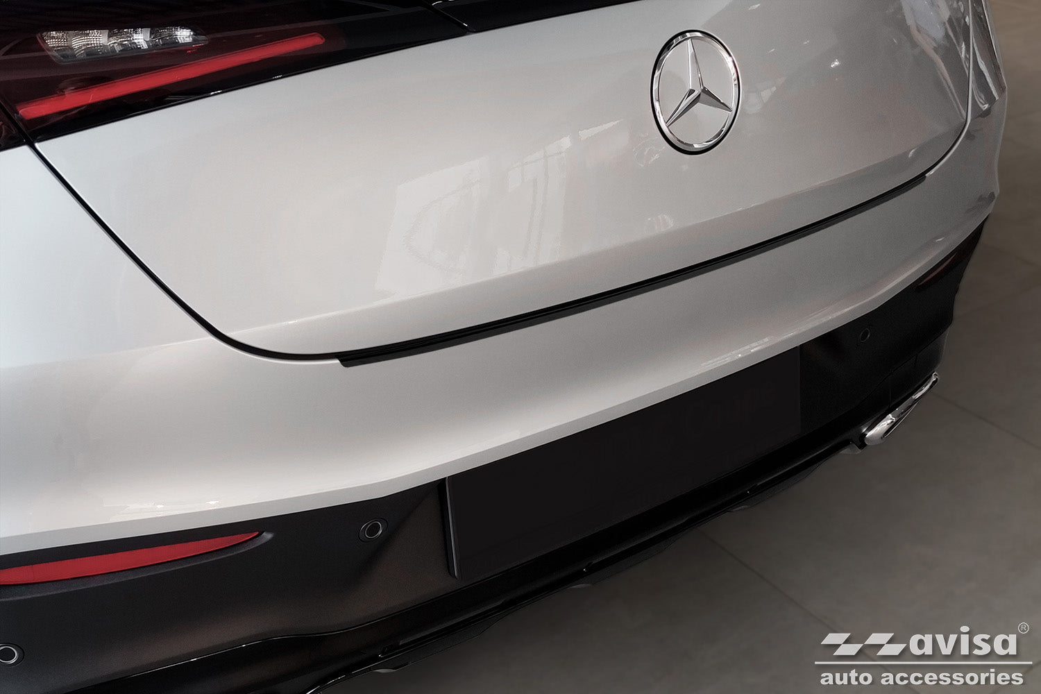 protector de parachoques trasero MERCEDES GLC (C254) negro