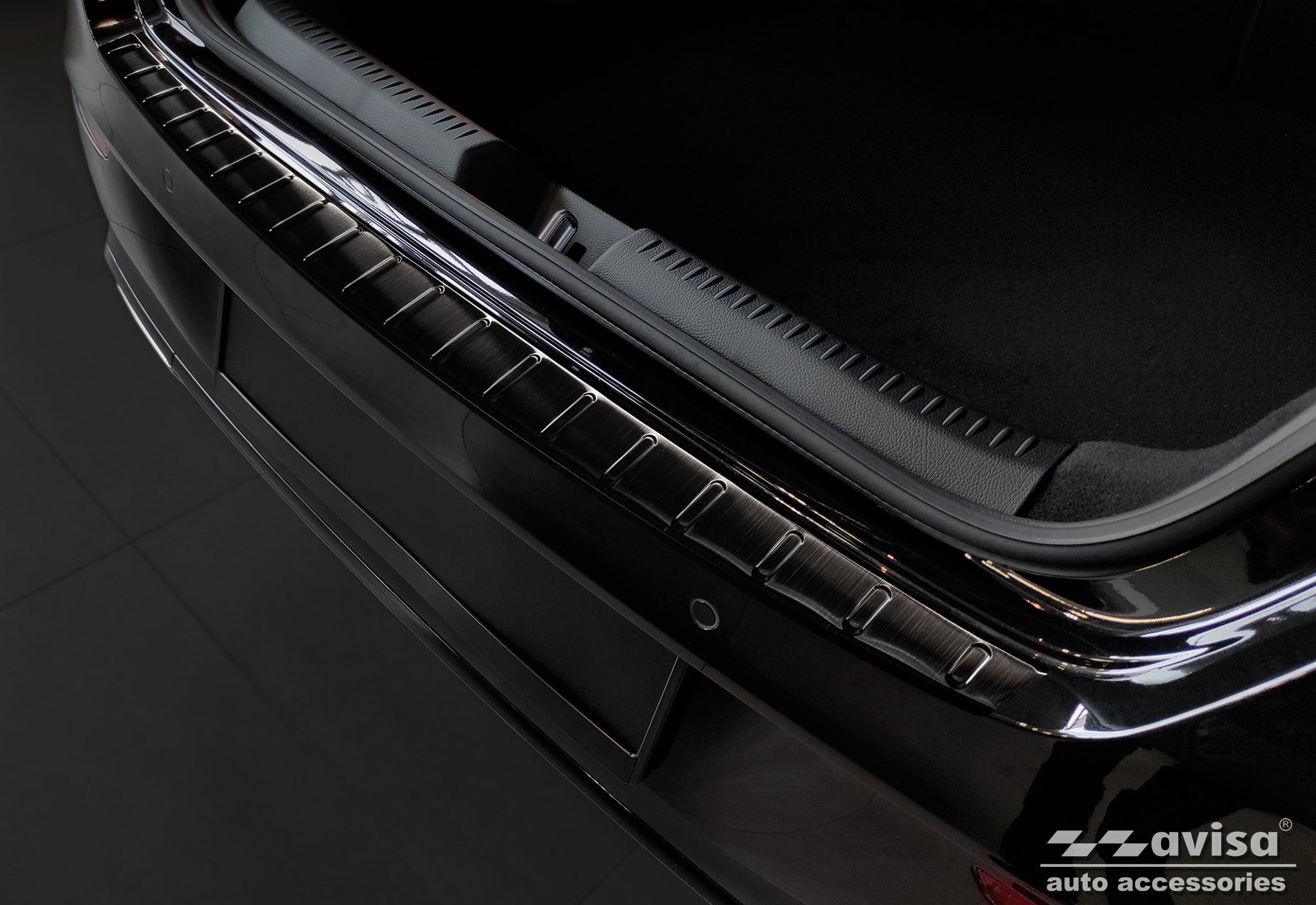 protector de parachoques trasero MERCEDES CLA SHOOTNG BRAKE negro