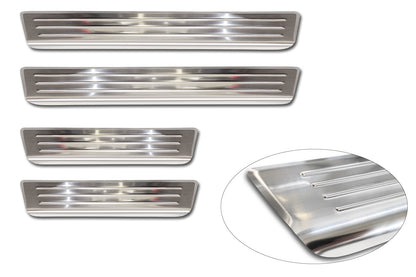 Protector umbral de puertas CITROEN C4 crossover plata satinado