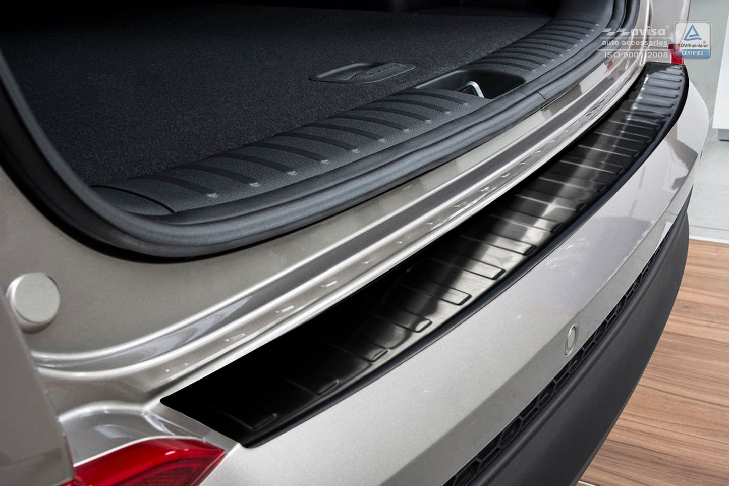 protector de parachoques trasero HYUNDAI TUCSON negro 2015-18