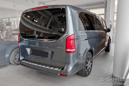 protector de parachoques trasero MERCEDES CLASE V W447 plata satinado