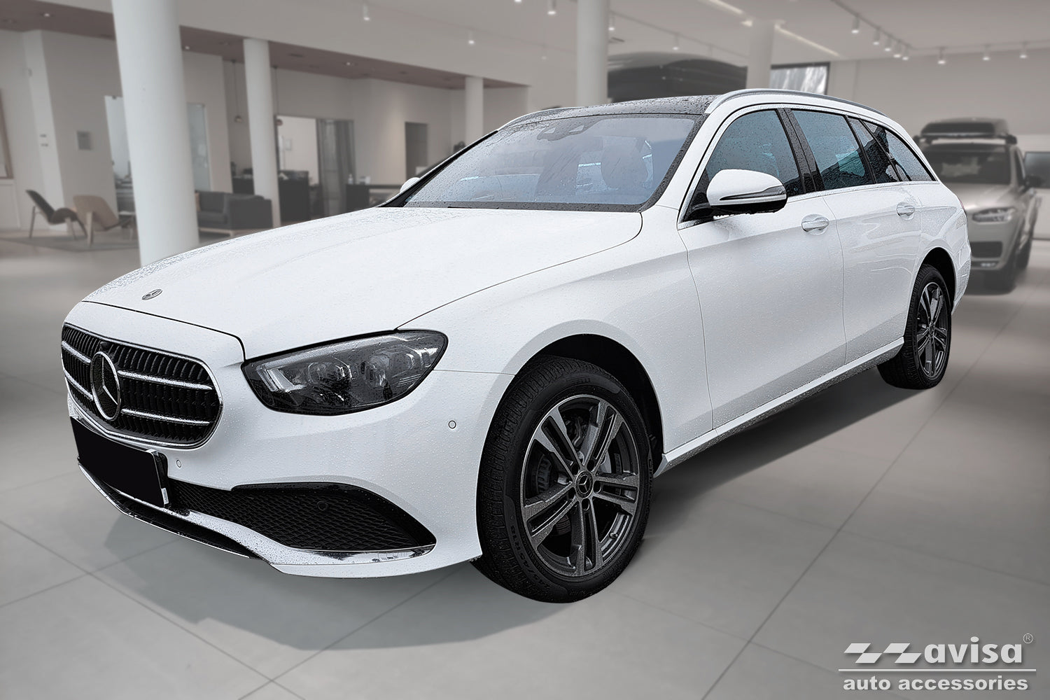 protector de parachoques trasero MERCEDES E53 S213 AMG plata