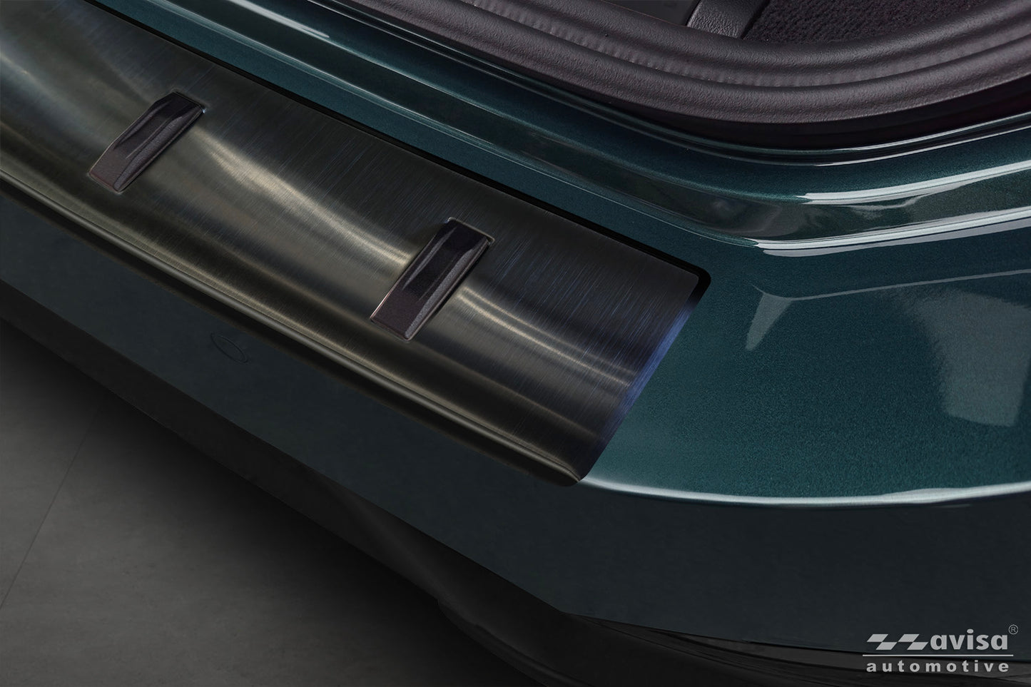 protector de parachoques trasero BMW 5 G61 negro