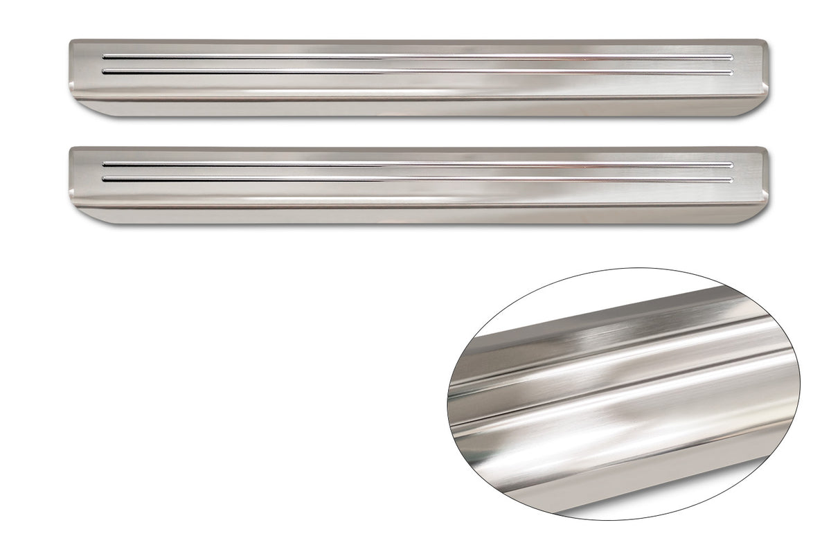 Protector umbral de puertas en relieve VOLSKWAGEN ID BUZZ plata