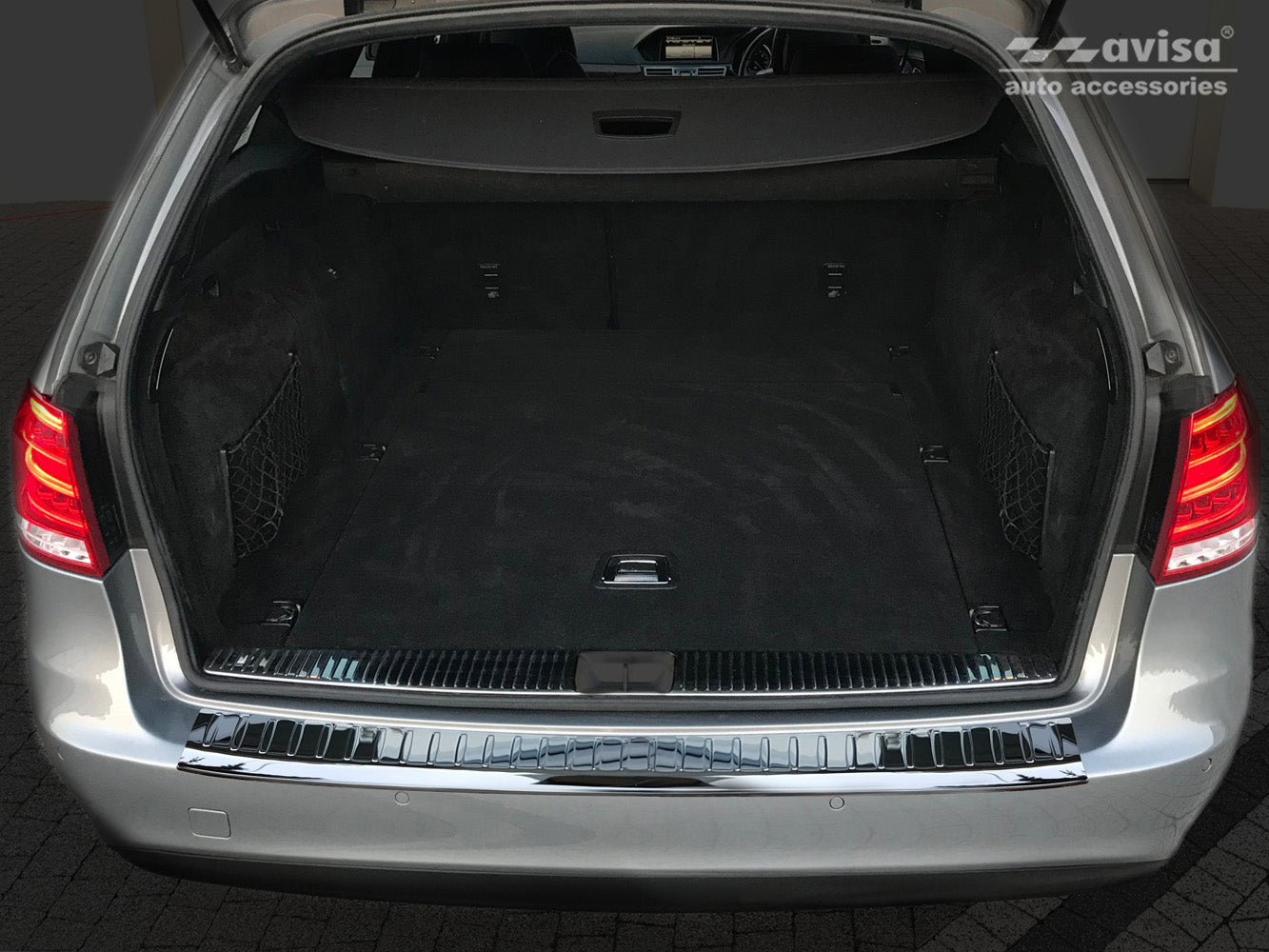 protector de parachoques trasero MERCEDES CLASE E W212 negro espejo