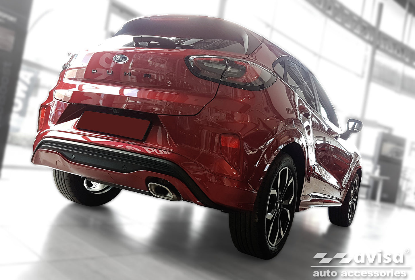 protector de parachoques trasero FORD PUMA crossover negro