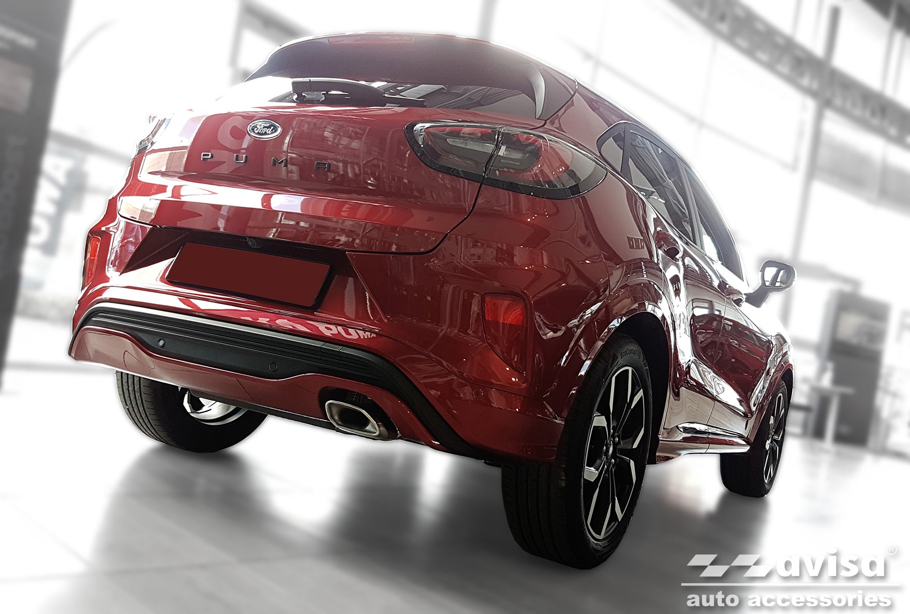 protector de parachoques trasero FORD PUMA crossover negro