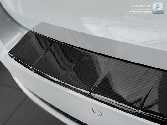 protector de parachoques trasero AUDI A4 B9 avant negro 2015+