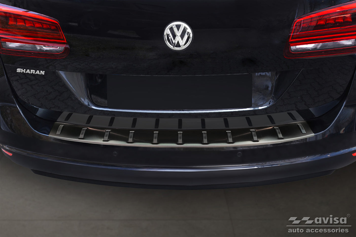 protector de parachoques trasero NEW SEAT ALHAMBRA negro
