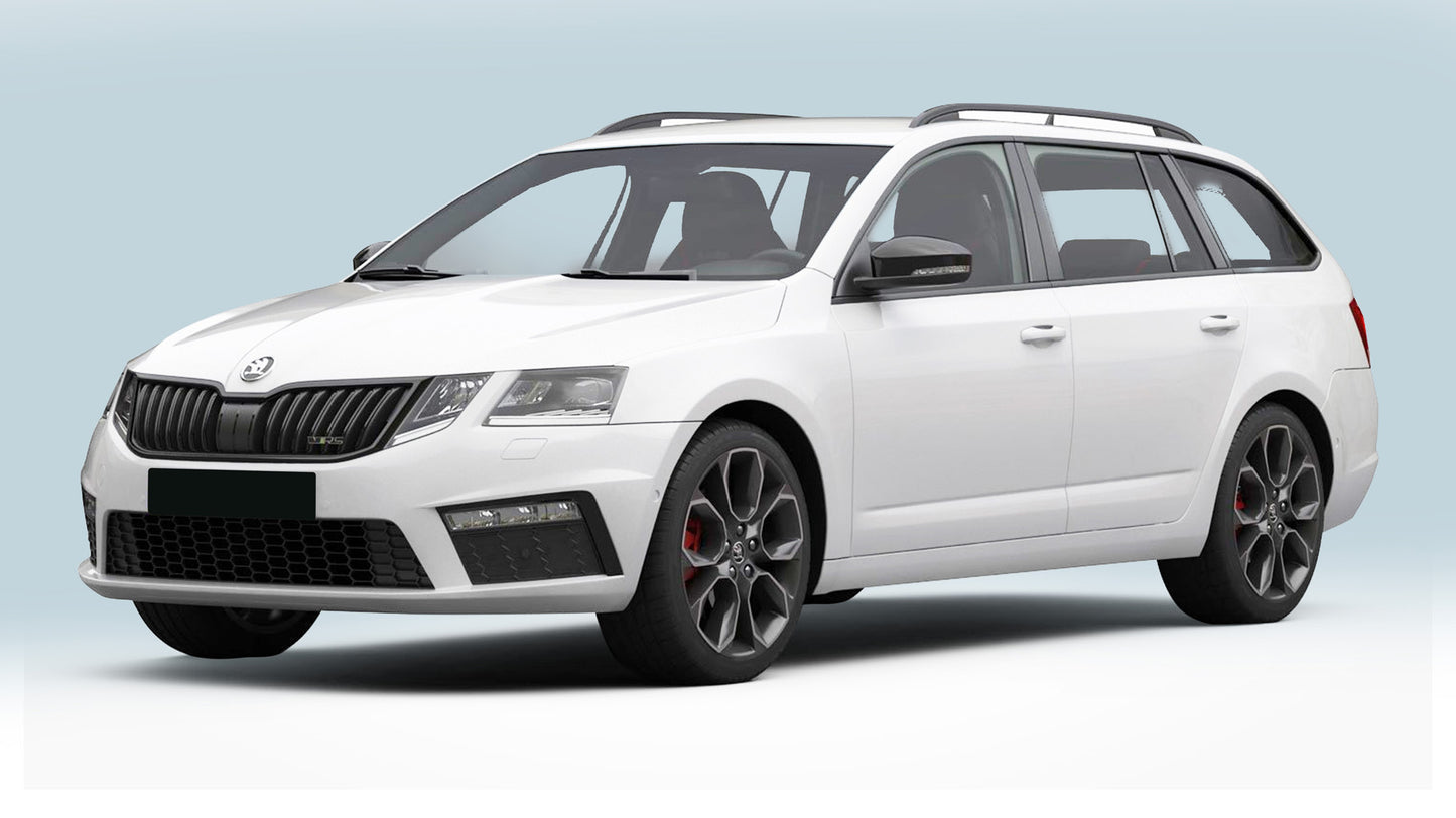 protector de parachoques trasero SKODA OCTAVIA combi negro 2013-19