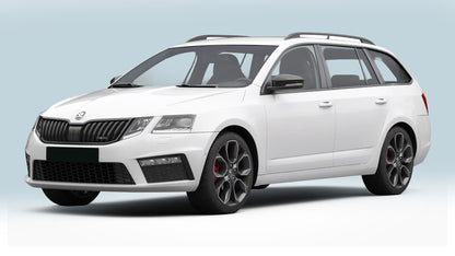 protector de parachoques trasero SKODA OCTAVIA combi negro 2013-19