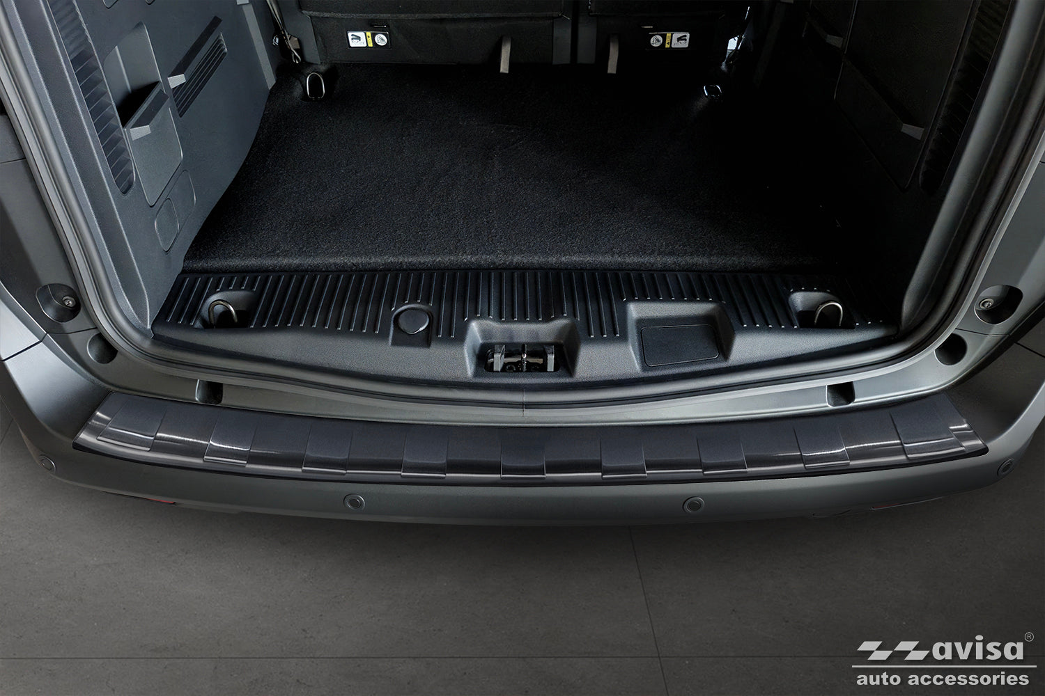 protector de parachoques trasero VOLVO V70 negro