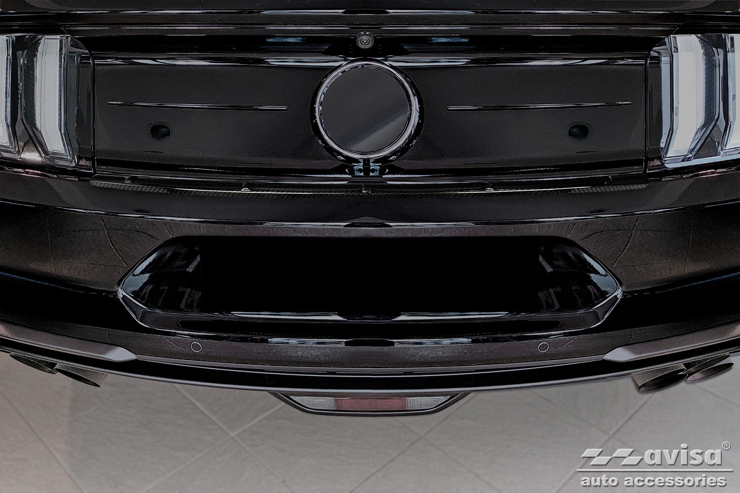 protector de parachoques trasero FORD MUSTANG coupe negro