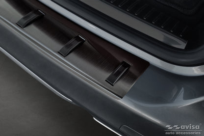 protector de parachoques trasero MERCEDES CLASE C negro 2014-18+