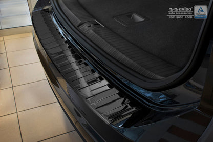 protector de parachoques trasero VW TOURAN negro espejo
