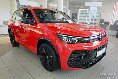 cubierta decorativa del portón trasero del VW TIGUAN negro espejo