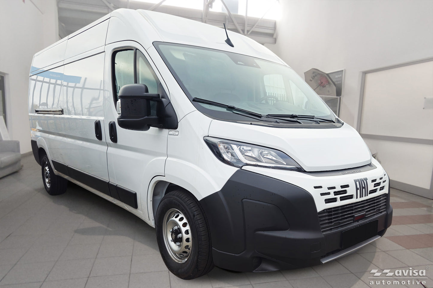 protector de parachoques trasero FIAT DUCATO negro