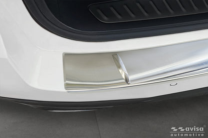 protector de parachoques trasero BMW 5 Touring plata