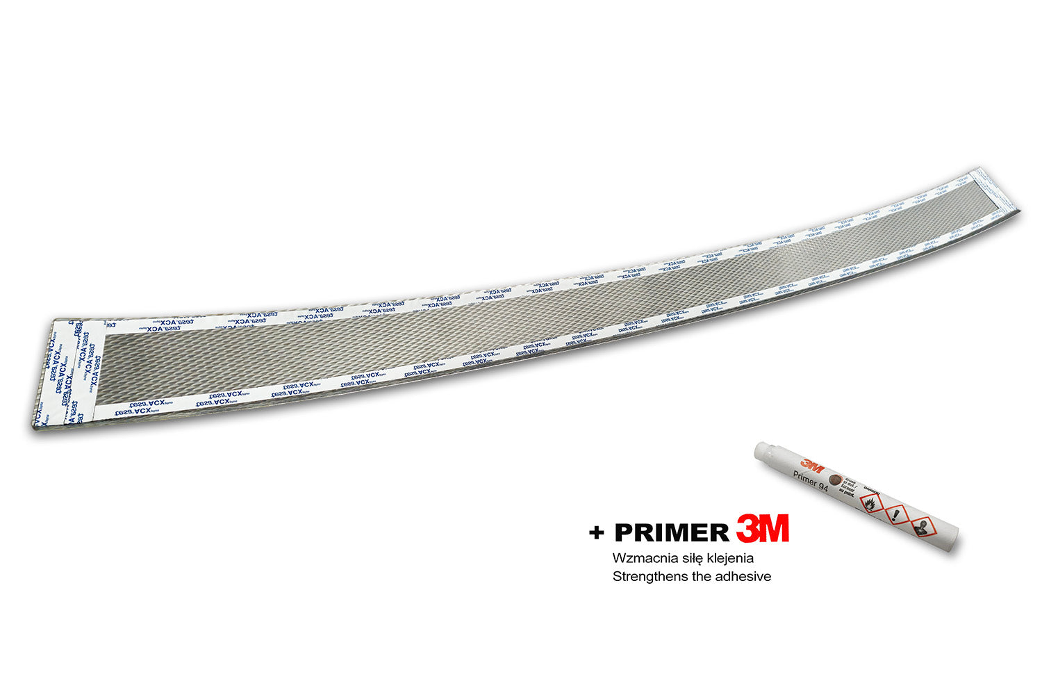 protector de parachoques trasero FORD TOURNEO COURER plata satinado 2023+