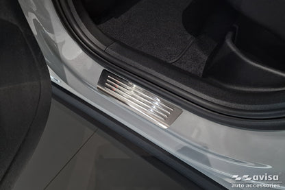 Protector umbral de puertas en relieve VOLVO EX 30 plata satinado