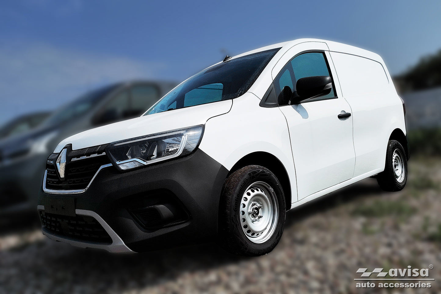 protector de parachoques trasero RENAULT KANGOO furgon negro