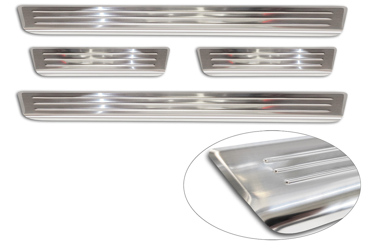Protector umbral de puertas en relieve VW ID.7 plata satinado
