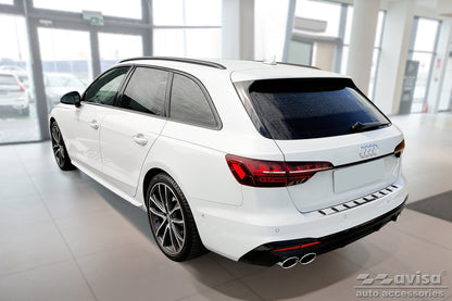 protector de parachoques trasero AUDI A4 B9 Avant plata satinado
