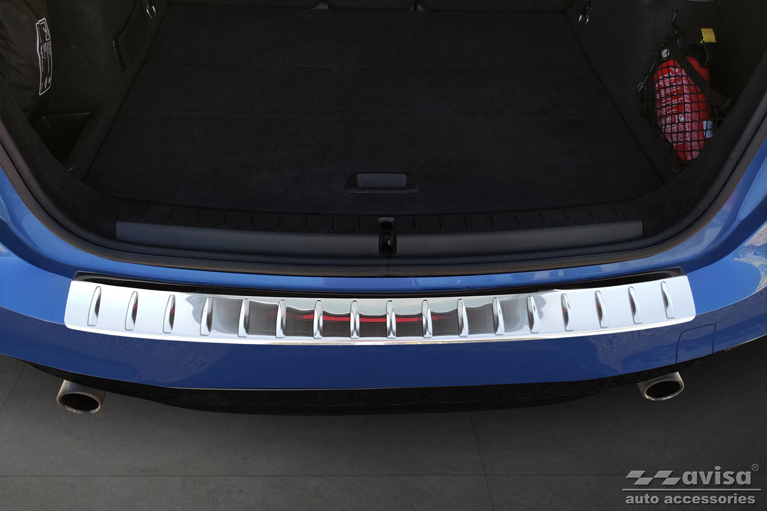 protector de parachoques trasero BMW 2 ACTE TOURER plata