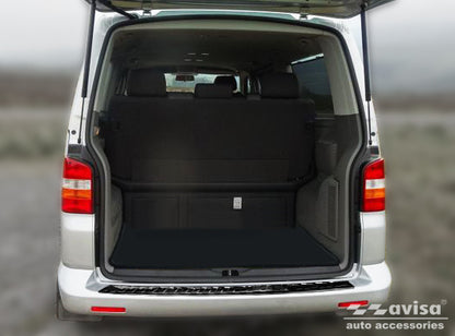 protector de parachoques trasero VW TRANSPORTER T5 Multivan negro espejo