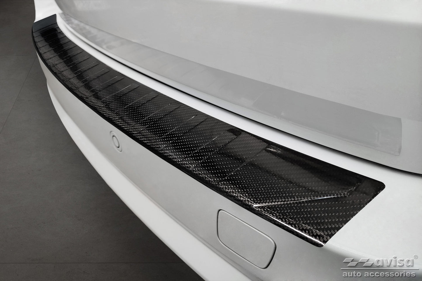 protector de parachoques trasero BMW X5 F15 fibra de carbono