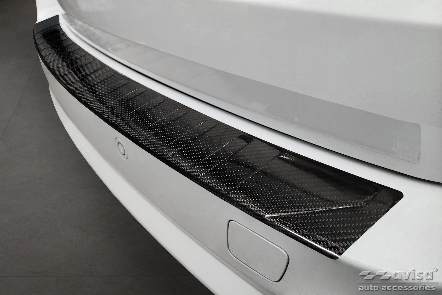 protector de parachoques trasero BMW X5 F15 fibra de carbono