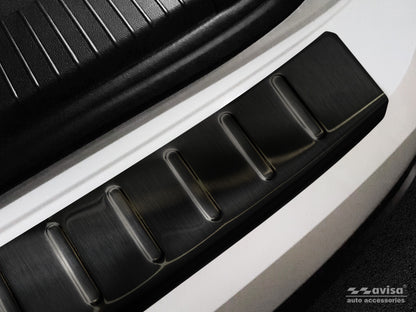 protector de parachoques trasero VW TOUAREG negro