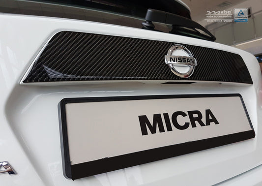 Correa decorativa portón trasero NISSAN MICRA negro