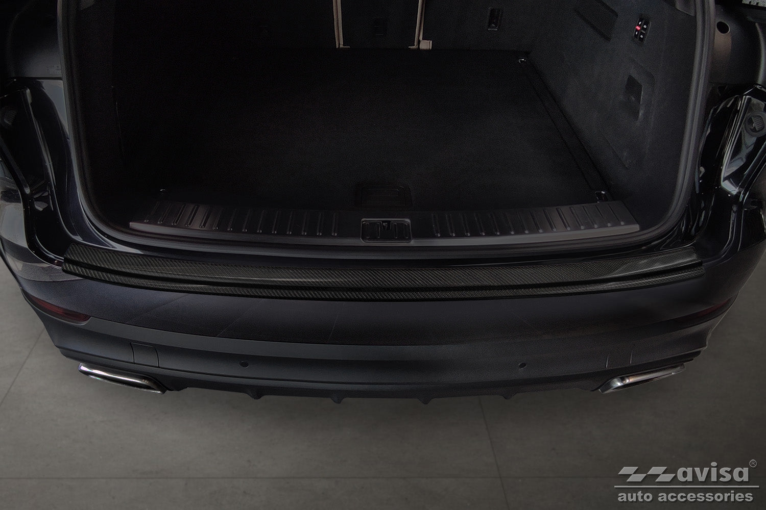 protector de parachoques trasero PORSCHE CAYENNE negro
