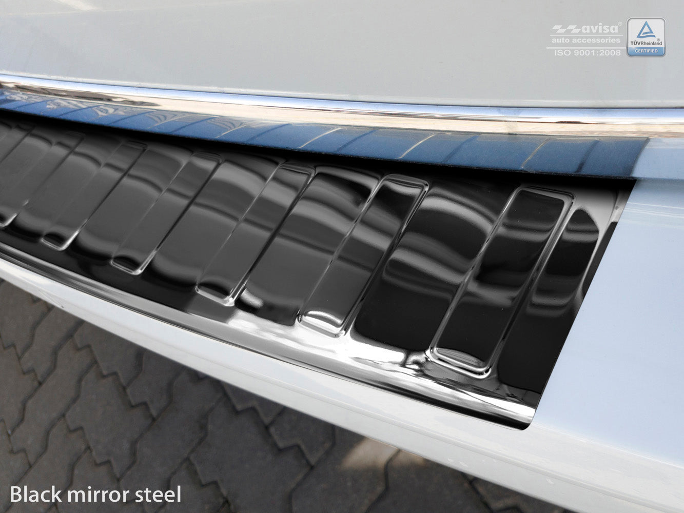 protector de parachoques trasero VW TRANSPORTER T6T6.1, Caravelle negro espejo