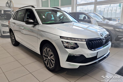protector de parachoques trasero SKODA KAMIQ crossover plata satinado
