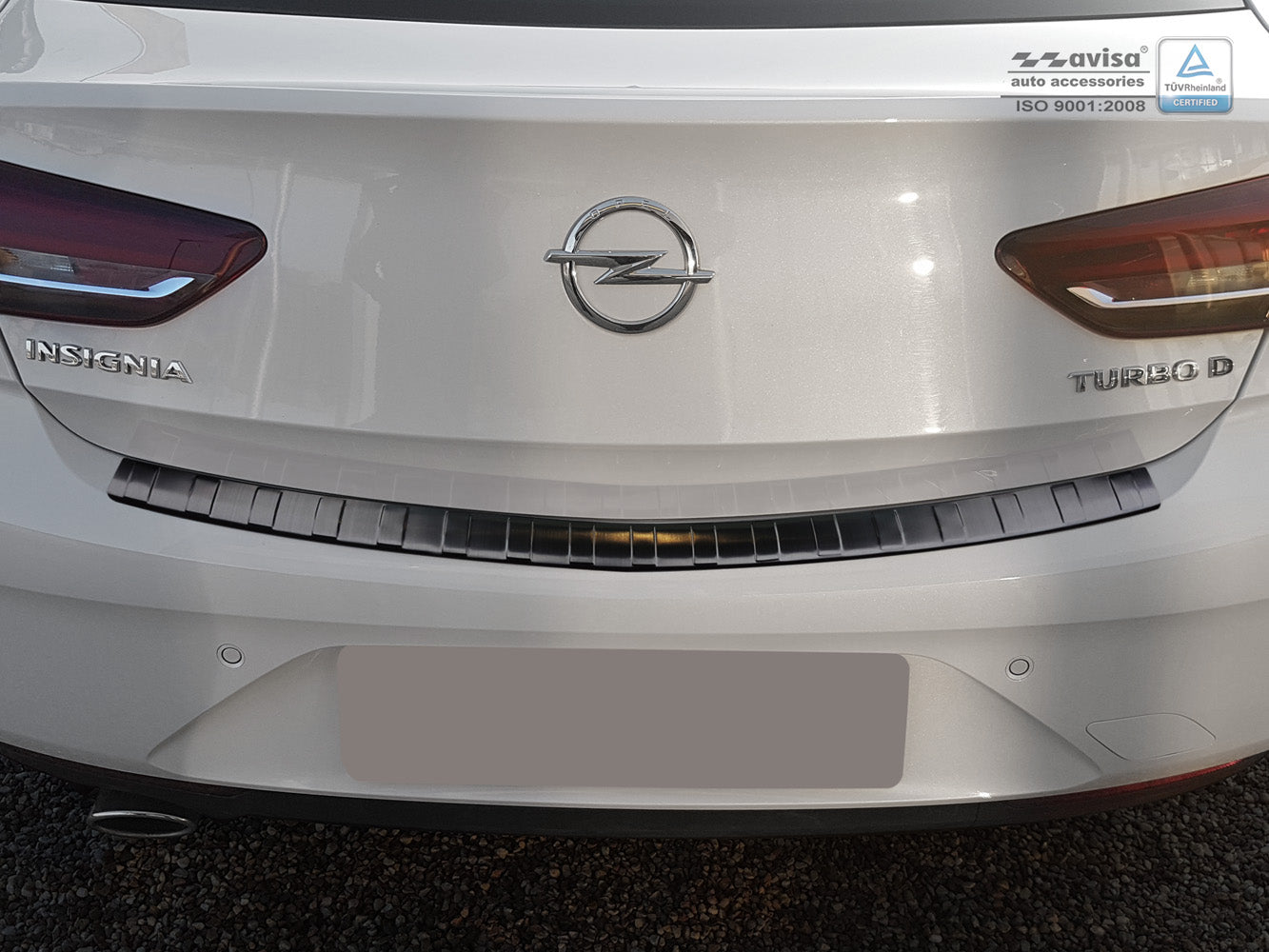 protector de parachoques trasero OPEL INSIGNIA B negro