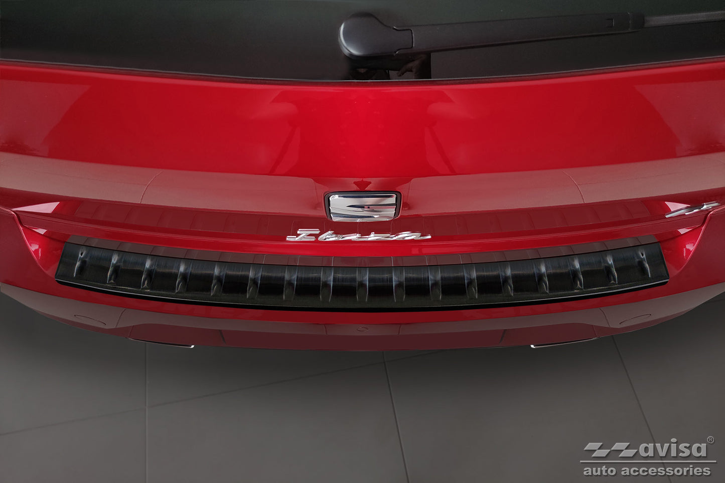 protector de parachoques trasero SEAT IBIZA negro