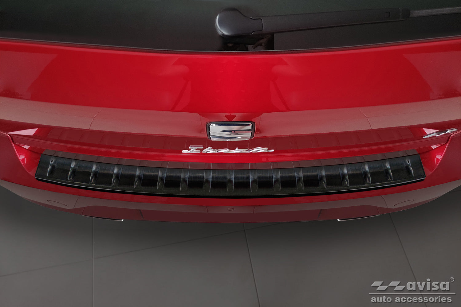 protector de parachoques trasero SEAT IBIZA negro